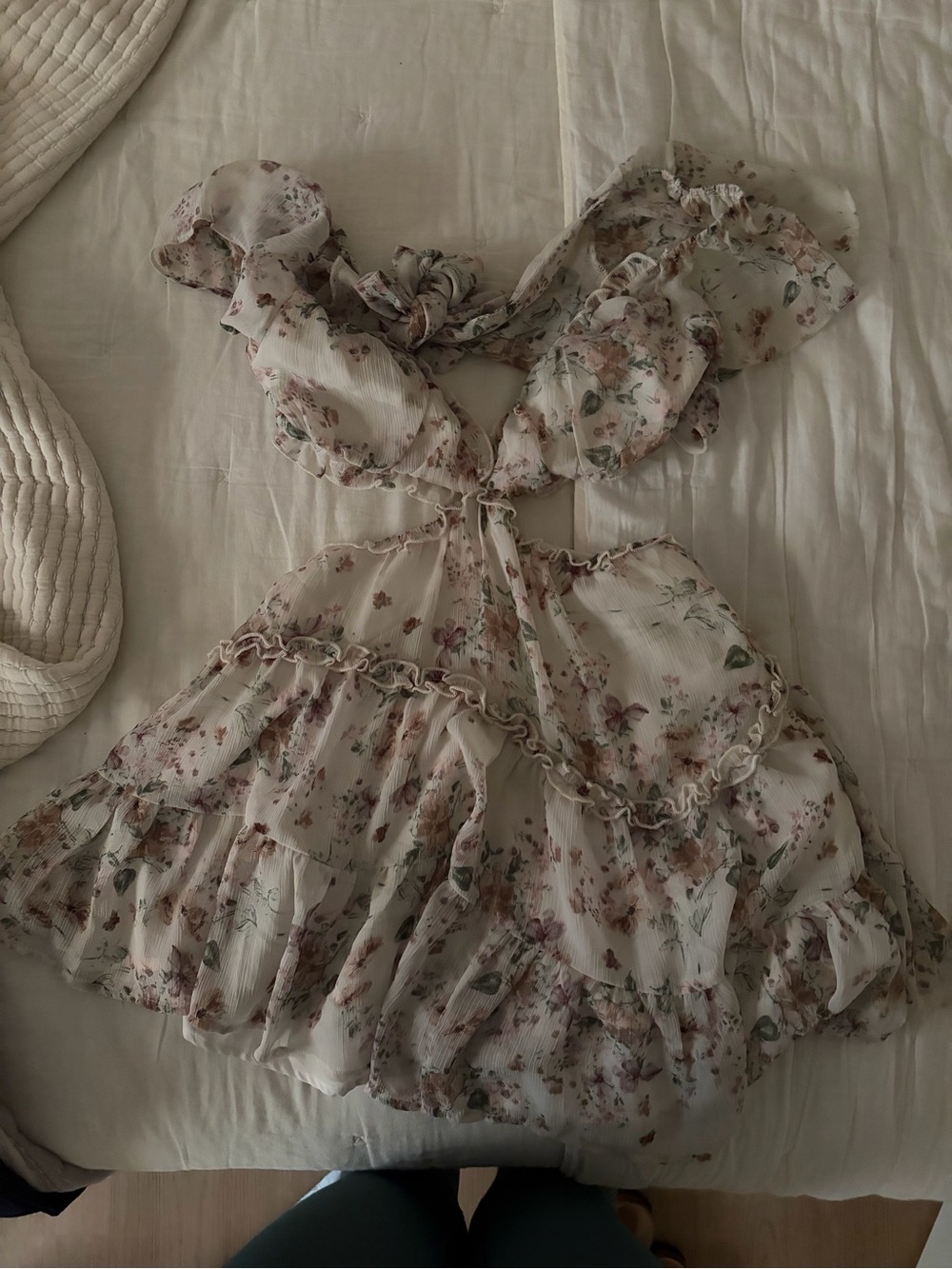 Sky To Moon Ruffle Garden Dress